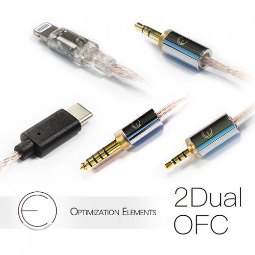 OEAudio 2DualOFC HiFi Earphones Upgrade Cable 2.5mm 3.5mm 4.4mm Type-C Connector