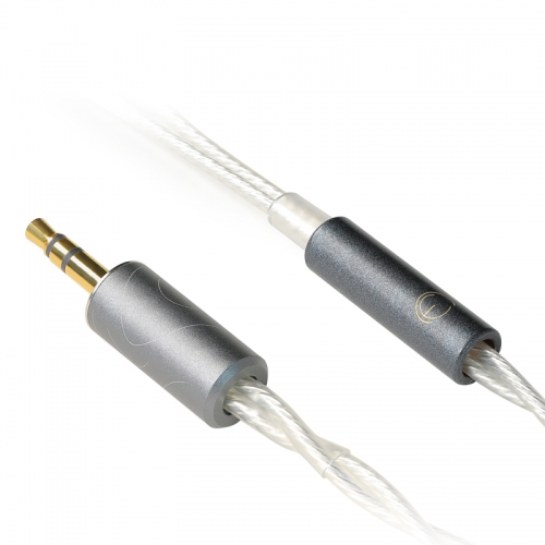 OEAudio 2QuadSPC 8 Core Oxygen Free Copper Plug Silver Wire Cable 0.78mm MMCX