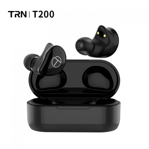 TRN T200 TWS 1BA 1DD Hybrid Driver Bluetooth V5.0 Headset Sport Wireless Earphone