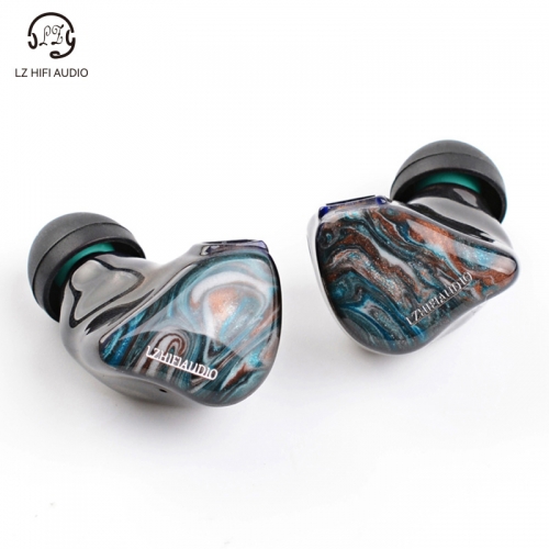 LZ A4 PRO Resin Earbud 1 CNT Diaphragm DD + 3 Knowles BA Hybrid Earphone Monitor Replaceable Filter Cavity Tuning Hole HIFI IEM